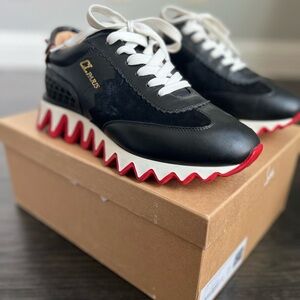 Loubishark Donna Red Sole Runner Sneaker Size 39